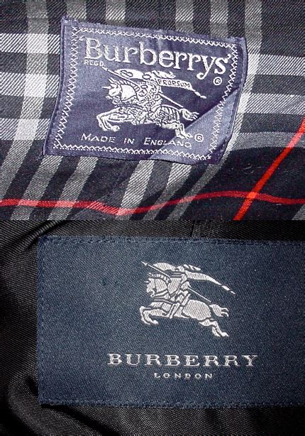 burberrys vintage label